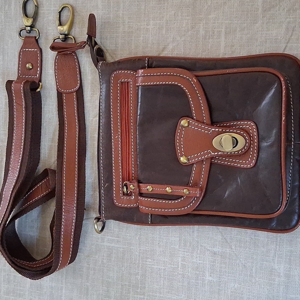 Sophia Visconti Genuine Leather Crossbody Bag